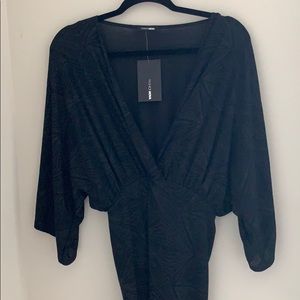 💕Embroidered Black Party Dress💕